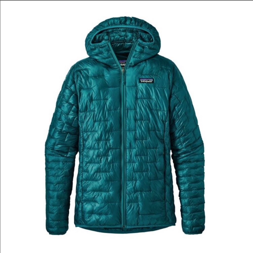 NWOT Patagonia Micro Puff® Hoody Elwha Blue Sz L